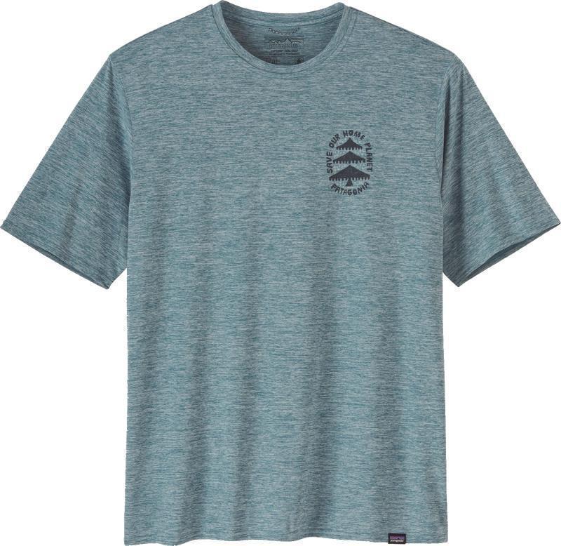 Capilene Cool Daily Graphic Shirt - Mens - how to save / abalone blue 1