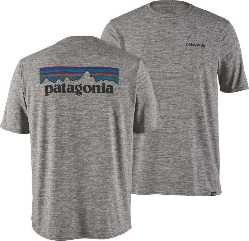 Capilene Cool Daily Graphic Shirt - Mens - p-6 logo / feather grey 1