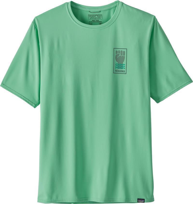 Capilene Cool Daily Graphic Shirt - Mens - protect your peaks / vjosa green 1