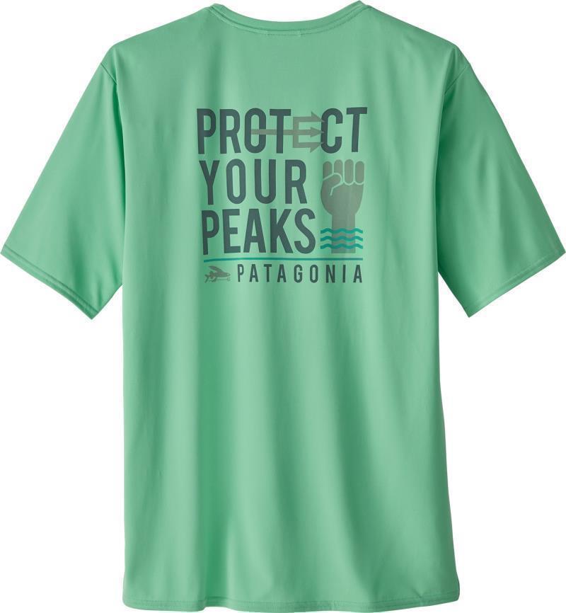 Capilene Cool Daily Graphic Shirt - Mens - protect your peaks / vjosa green 1