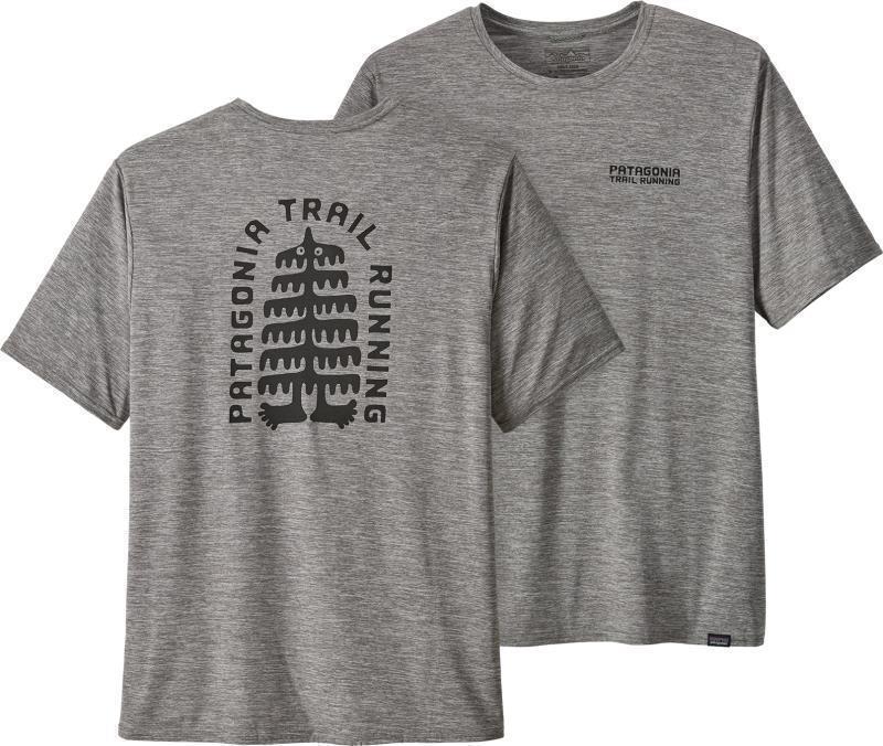 Capilene Cool Daily Graphic Shirt - Mens - tree trotter / feather grey 1