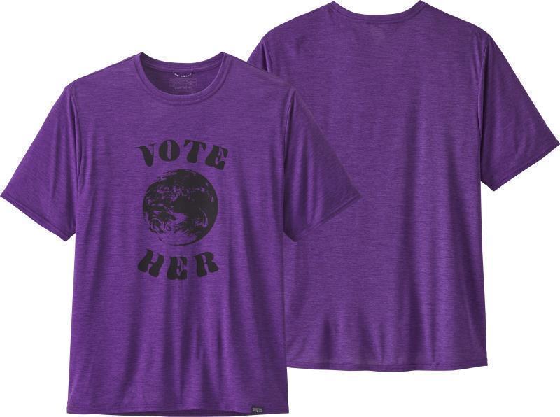 Capilene Cool Daily Graphic Shirt - Mens - vote her / purple x-dye 1