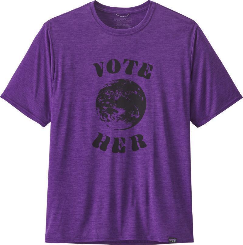 Capilene Cool Daily Graphic Shirt - Mens - vote her / purple x-dye 1