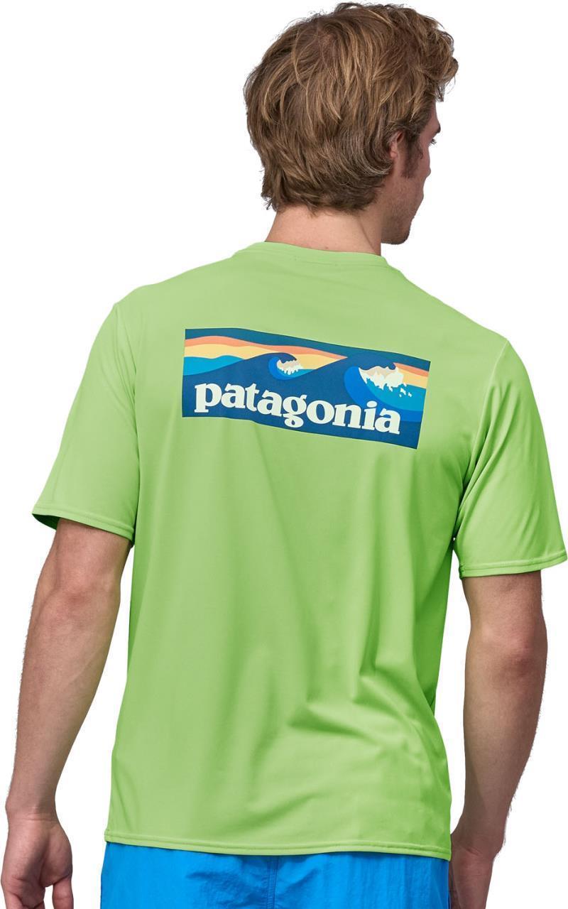 Capilene Cool Daily Graphic Shirt - Waters - Mens - Boardshort Logo / Salamander Green 3