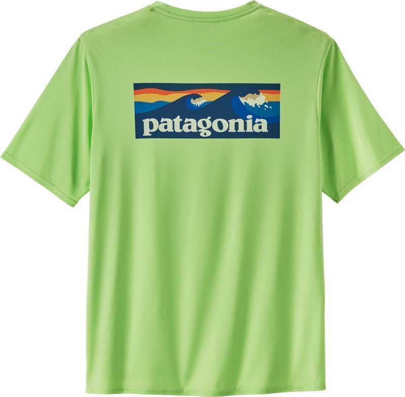 Capilene Cool Daily Graphic Shirt - Waters - Mens - boardshort logo / salamander green 1