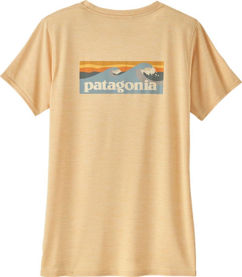 Capilene Cool Daily Graphic Shirt - Waters - Womens - Boardshort Logo / Sandy Melon X-Dye 2