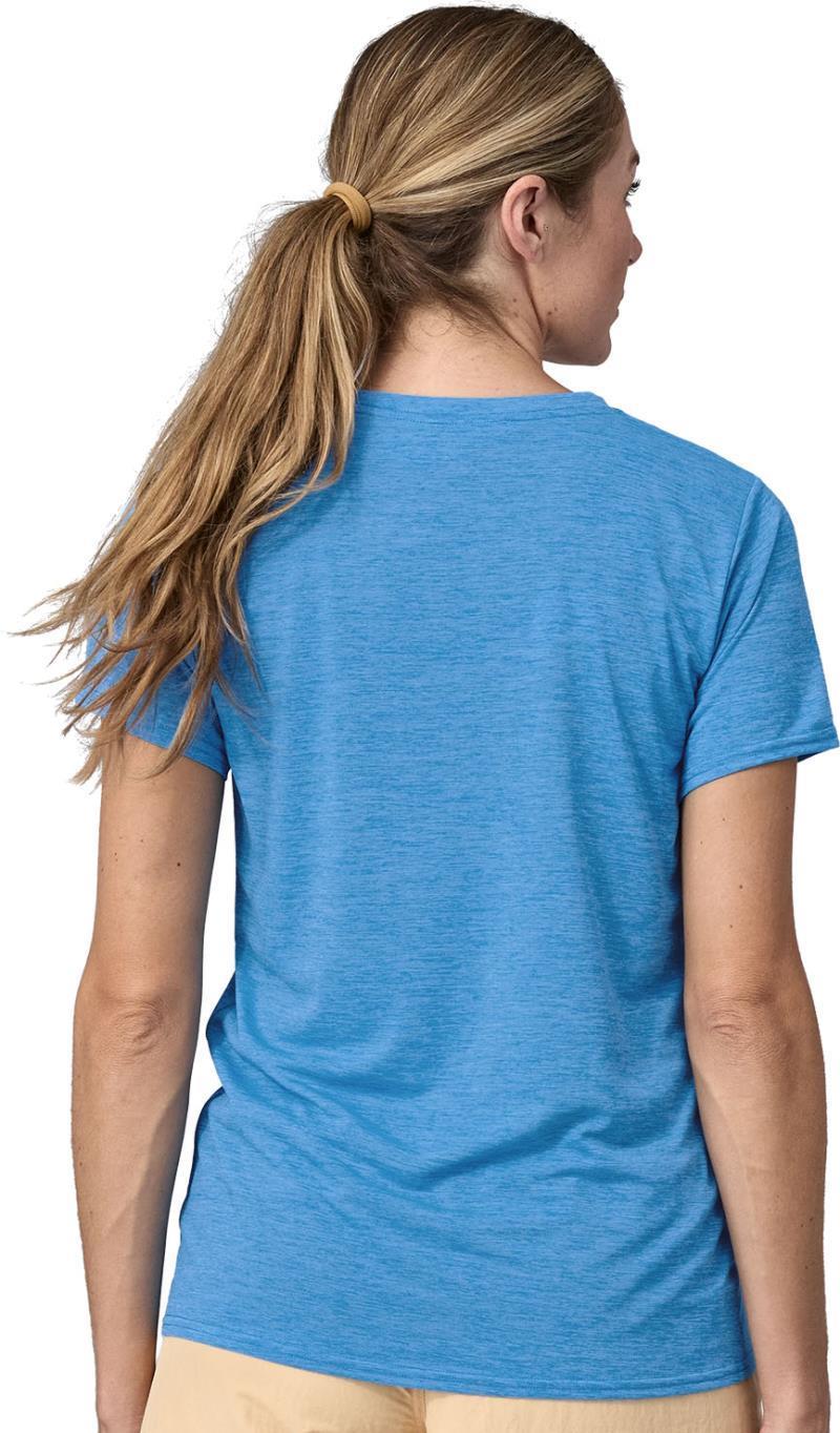 Capilene Cool Daily Graphic Shirt - Waters - Womens - Sunrise Rollers / Vessel Blue X-Dye 3