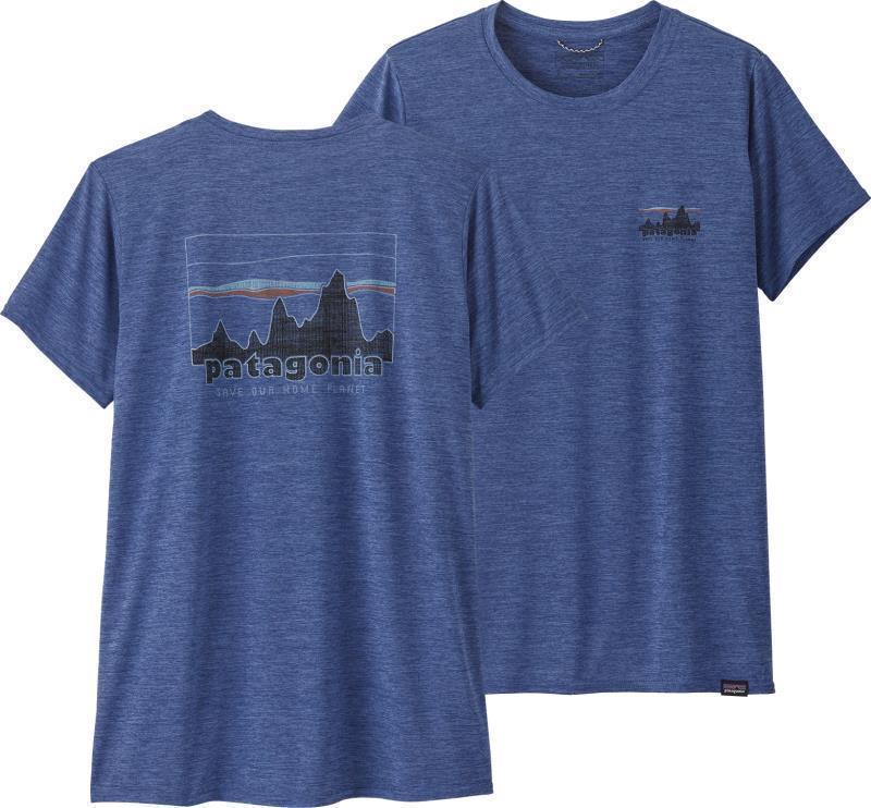 Capilene Cool Daily Graphic Shirt - Womens - 73 skyline / current blue x-dye 1