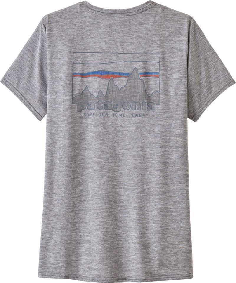 Capilene Cool Daily Graphic Shirt - Womens - 73 skyline / feather grey 1
