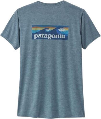 Capilene Cool Daily Graphic Shirt - Womens - boardshort logo / light plume grey x-dye 1