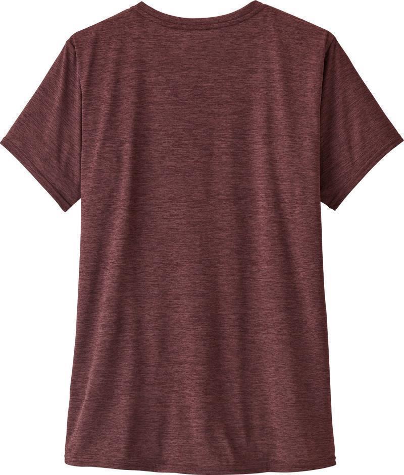 Capilene Cool Daily Graphic Shirt - Womens - cochamo crack / dark ruby x-dye 1