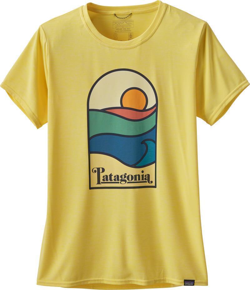 Capilene Cool Daily Graphic Shirt - Womens - sunset sets / pineapple 1