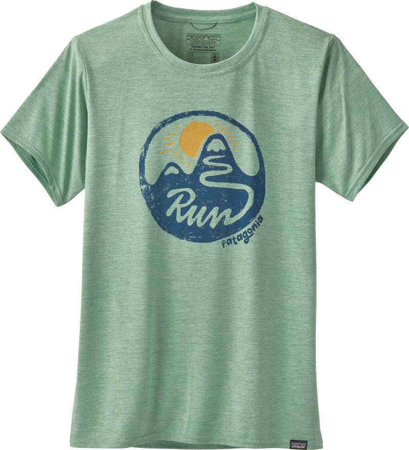 Capilene Cool Daily Graphic Shirt - Womens - switchback run / gypsum green x-dye 1