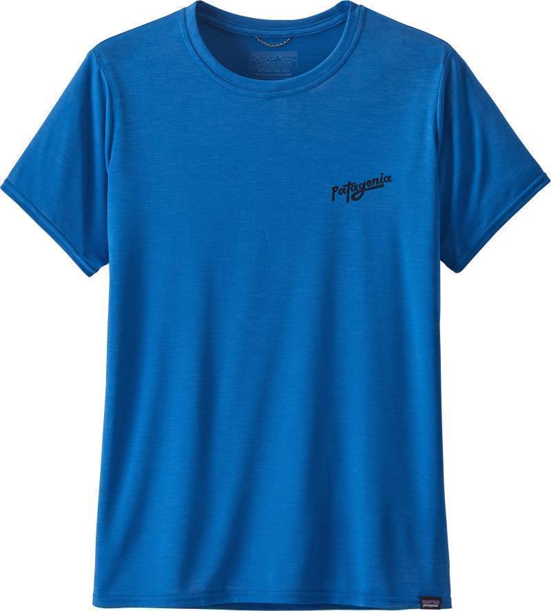 Capilene Cool Daily Graphic Shirt - Womens - their land / alpine blue x-dye 1