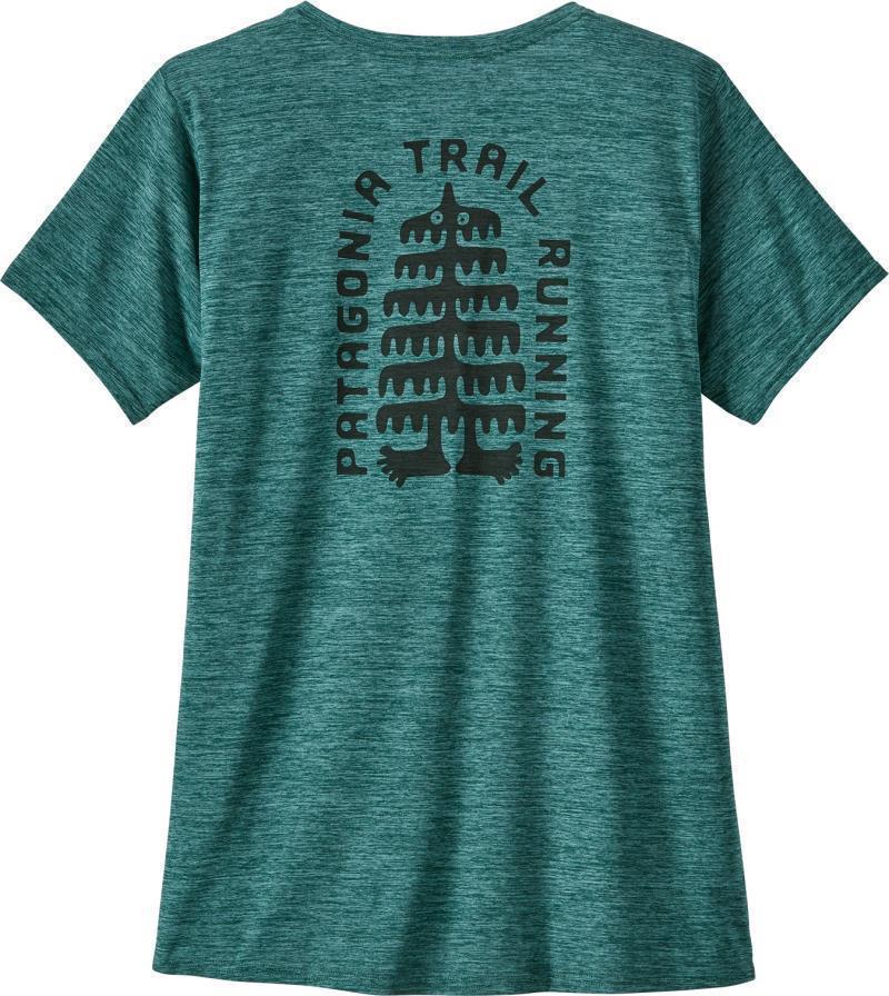 Capilene Cool Daily Graphic Shirt - Womens - tree trotter / piki green x-dye 1