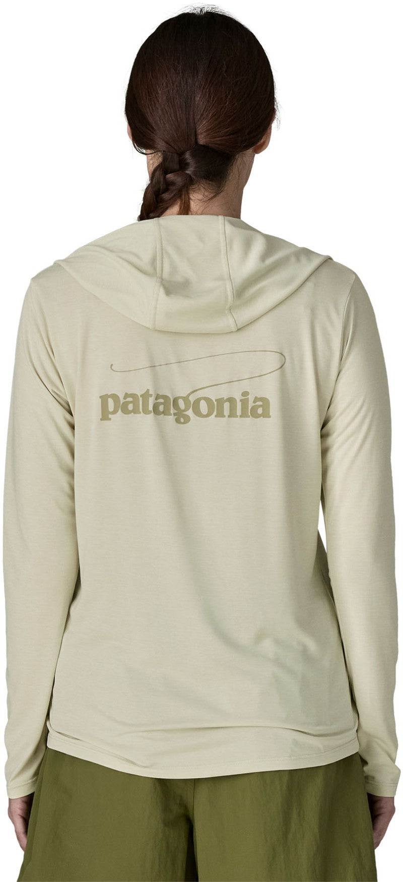 Capilene Cool Daily Hoody - Casting Logo - Womens - dyno white 1