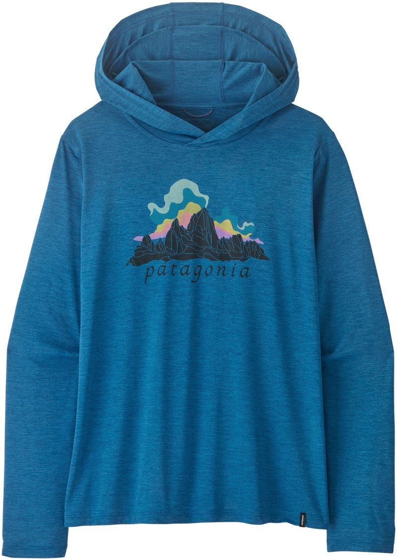 Capilene Cool Daily Hoody - Fitz Roy Nimbus - Womens - aquatic blue / light aquatic blue x-dye 1