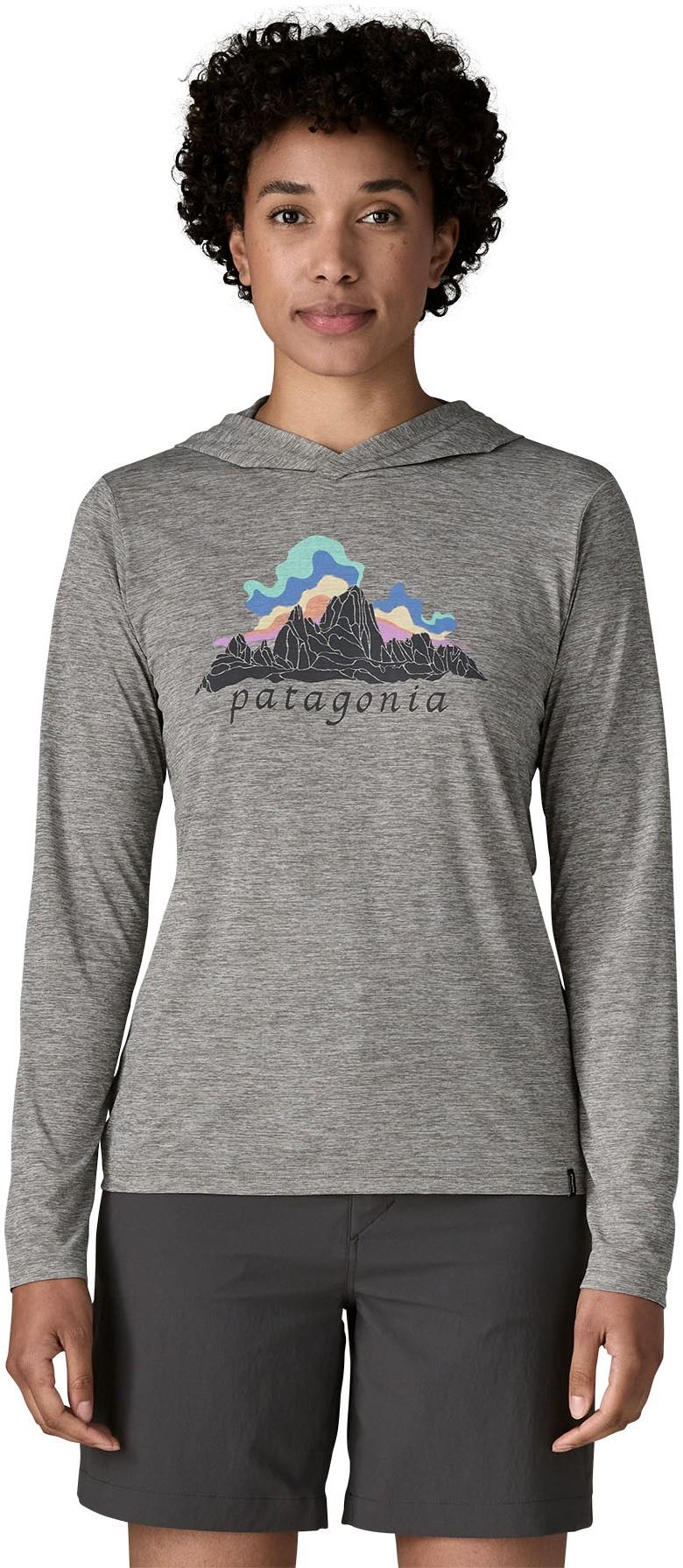 Capilene Cool Daily Hoody - Fitz Roy Nimbus - Womens - feather grey 1
