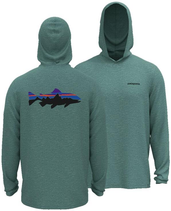 Capilene Cool Daily Hoody - Fitz Roy Trout - Mens - botany green / light botany green x-dye 1