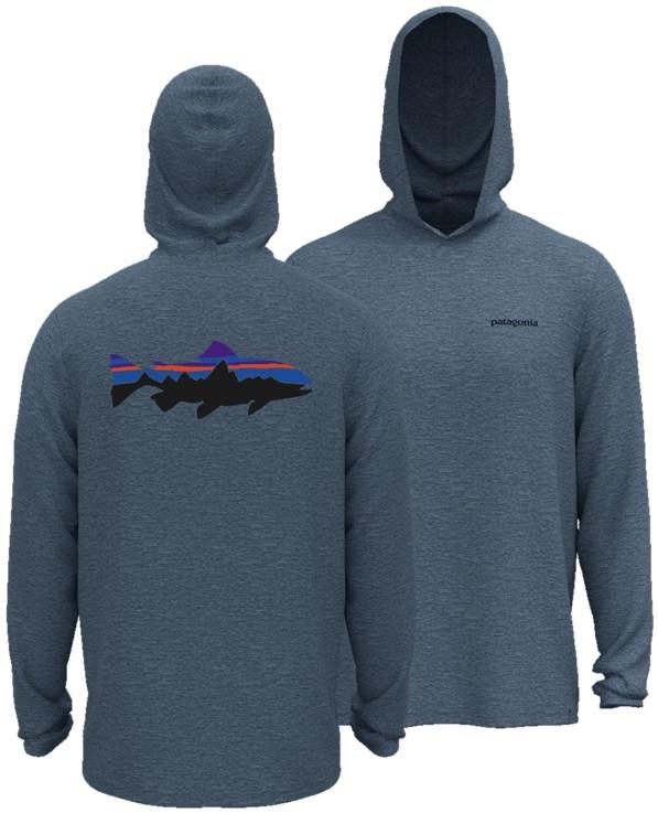 Capilene Cool Daily Hoody - Fitz Roy Trout - Mens - freshwater blue / light freshwater blue x-dye 1