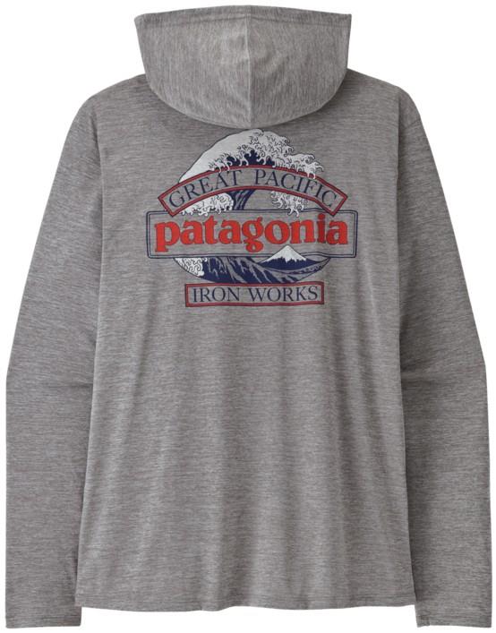 Capilene Cool Daily Hoody - Great Waves - Mens - feather grey 1
