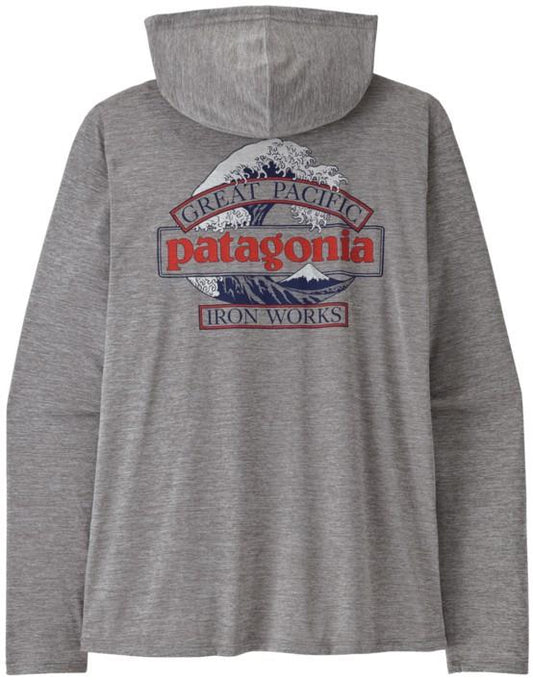Capilene Cool Daily Hoody - Great Waves - Mens - feather grey 1
