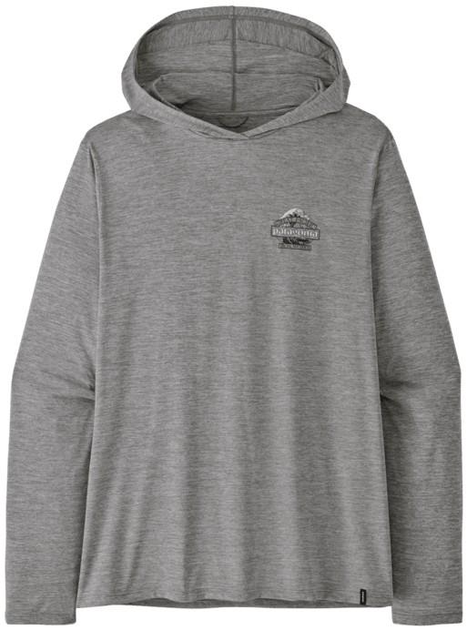 Capilene Cool Daily Hoody - Great Waves - Mens - feather grey 1