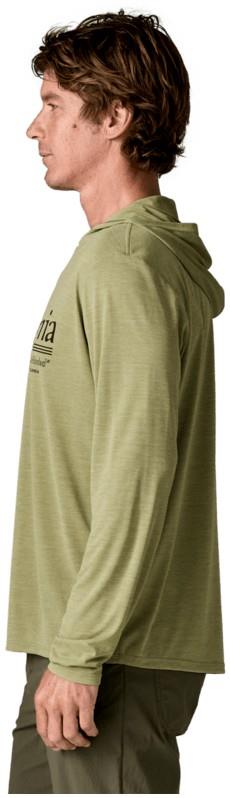 Capilene Cool Daily Hoody - Hut Tripper - Mens - gumtree green / light gumtree green x-dye 1