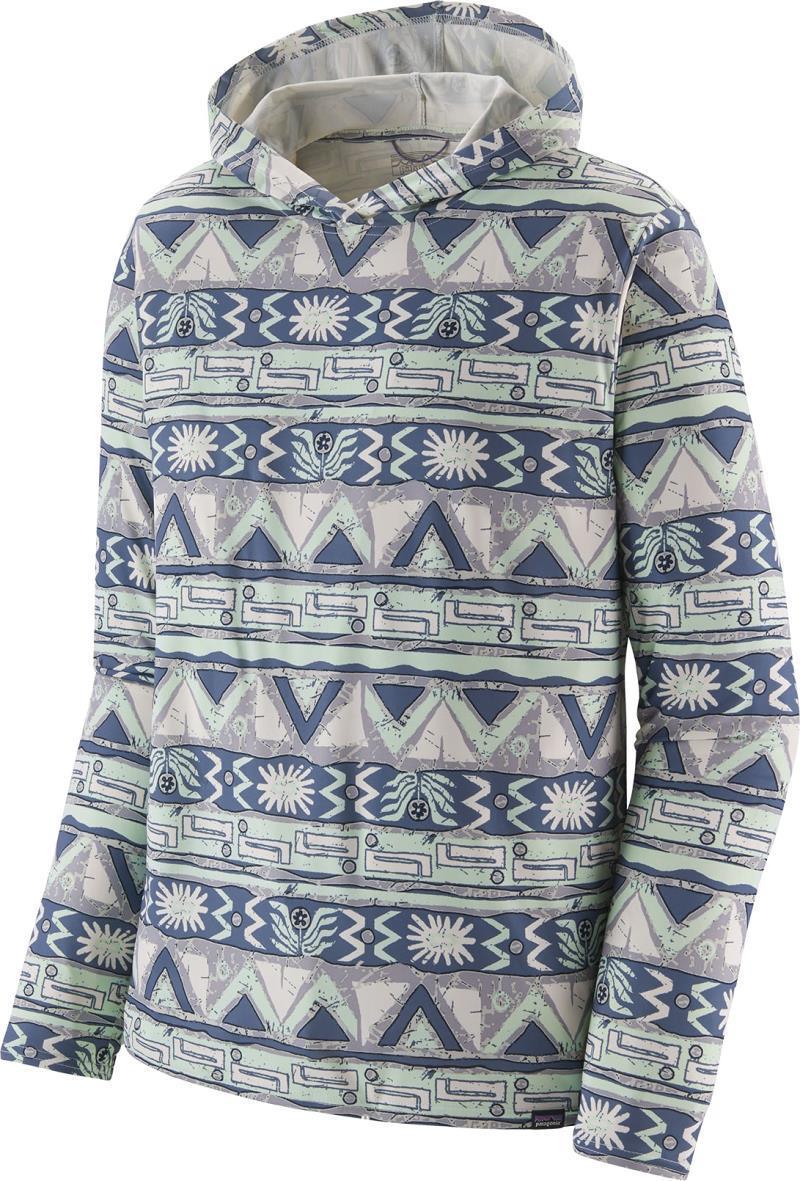 Capilene Cool Daily Hoody - Mens - High Hopes Geo / Wispy Green 1