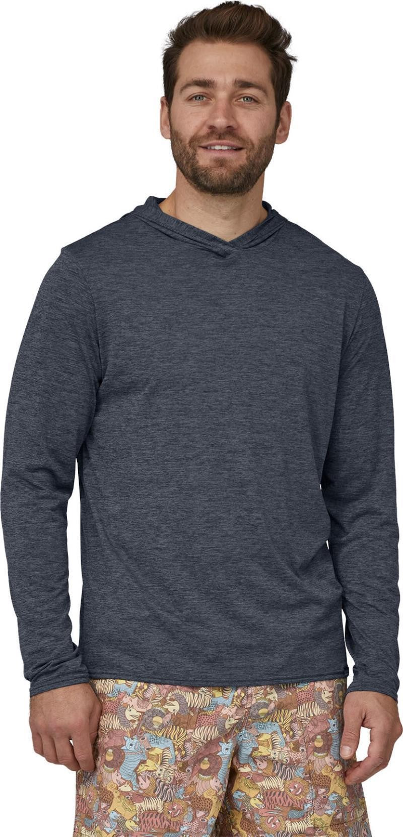 Capilene Cool Daily Hoody - Mens - smolder blue - light smolder blue x-dye 1