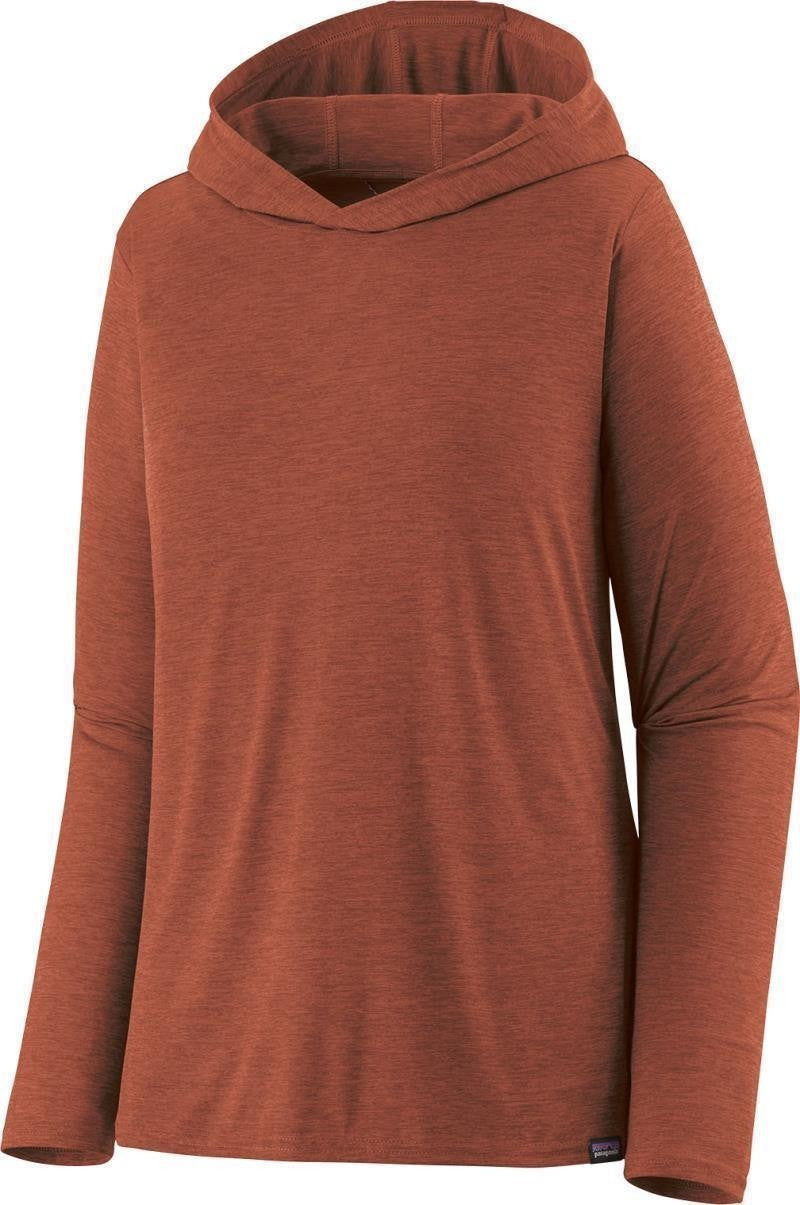 Capilene Cool Daily Hoody - Womens - burl red / dark burl red x-dye 1