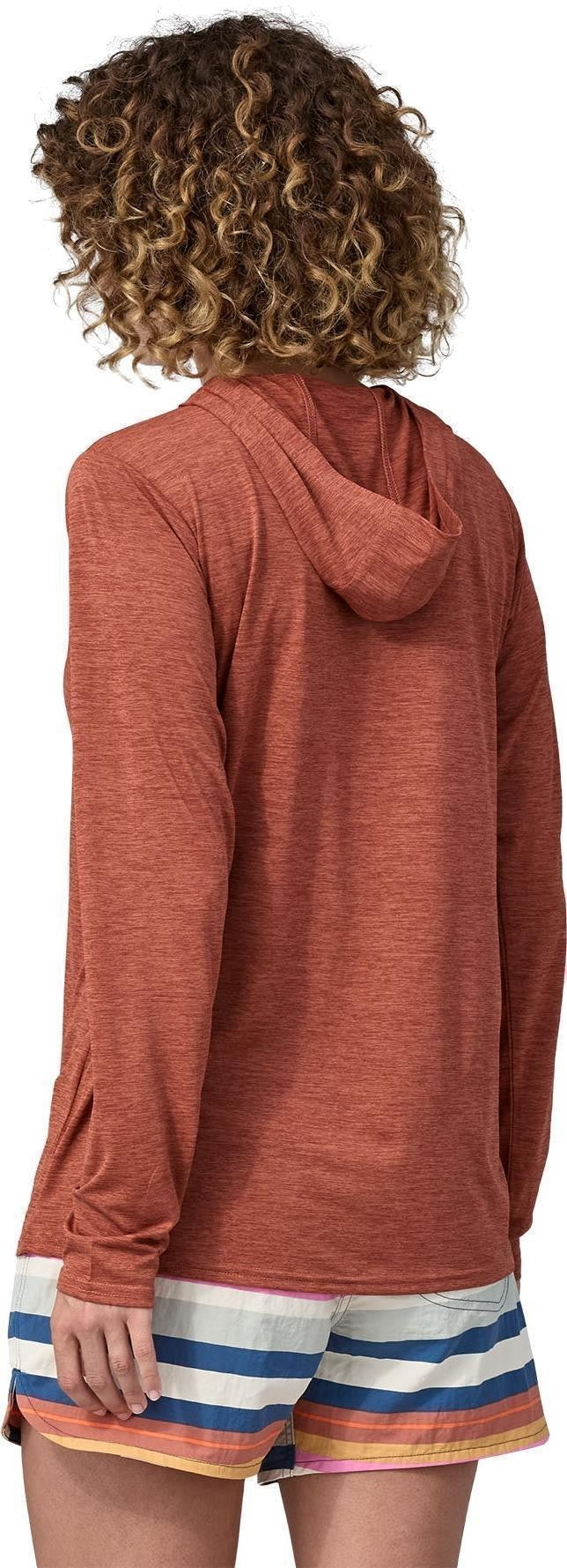 Capilene Cool Daily Hoody - Womens - burl red / dark burl red x-dye 1