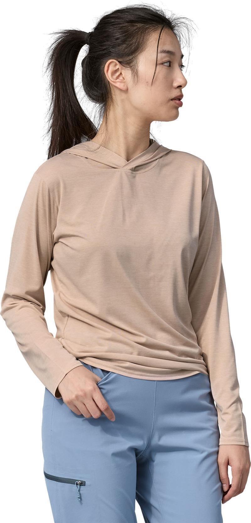 Capilene Cool Daily Hoody - Womens - cozy peach / dark cozy peach x-dye 1