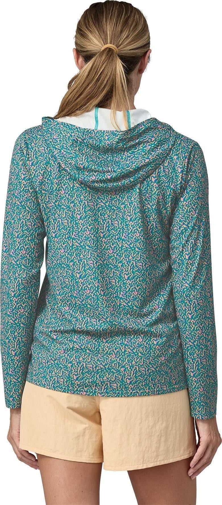 Capilene Cool Daily Hoody - Womens - sea texture / subtidal blue 1