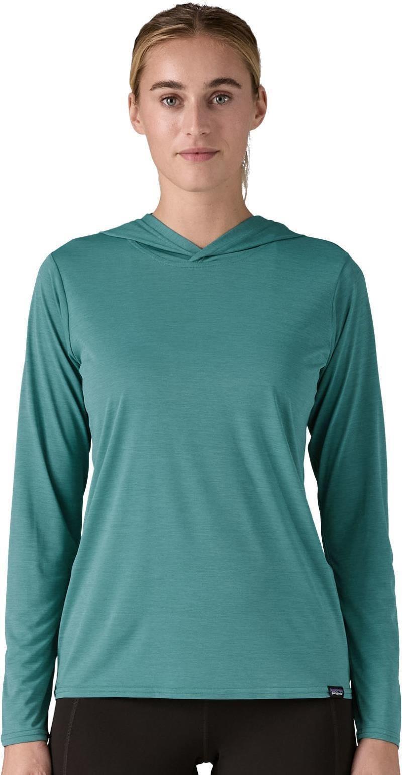 Capilene Cool Daily Hoody - Womens - wetland blue - light wetland blue x-dye 1