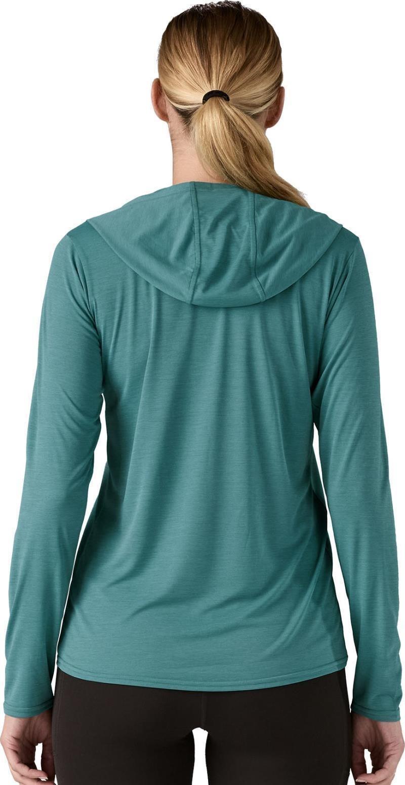 Capilene Cool Daily Hoody - Womens - wetland blue - light wetland blue x-dye 1