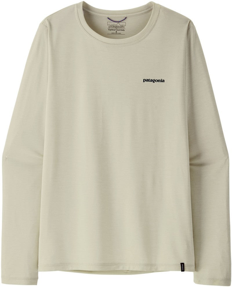 Capilene Cool Daily LS Shirt - Boardshort Logo - Womens - dyno white 1