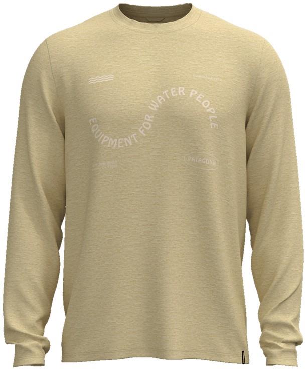 Capilene Cool Daily LS Shirt - Findiver Flag - Mens - chamois yellow / dark chamois yellow x-dye 1