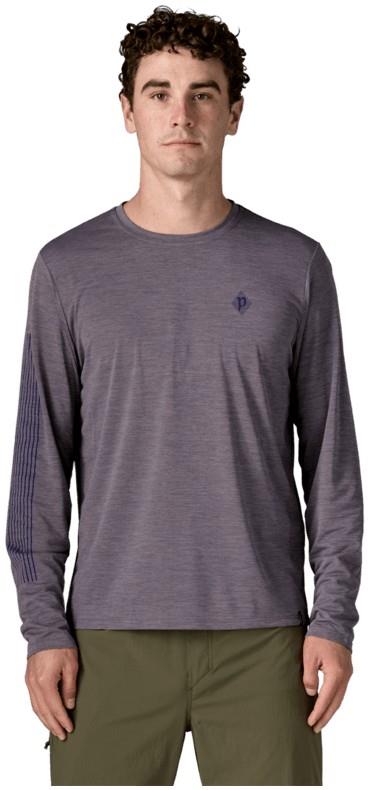 Capilene Cool Daily LS Shirt - Hut Tripper - Mens - may grey / light may grey x-dye 1