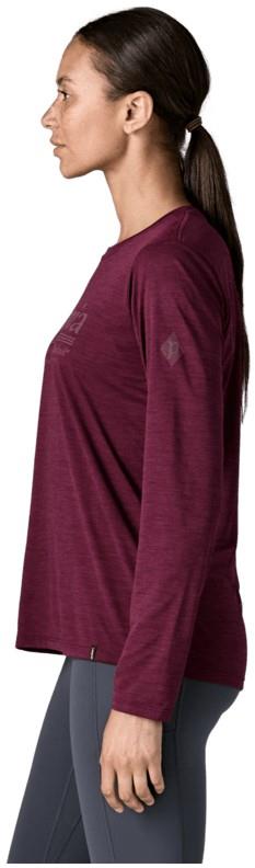 Capilene Cool Daily LS Shirt - Hut Tripper - Womens - berry fig / light berry fig x-dye 1