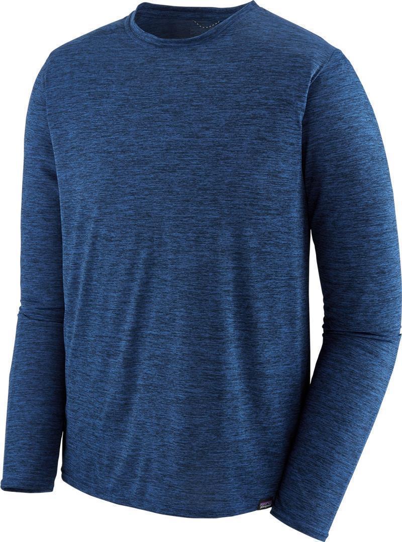 Capilene Cool Daily LS Shirt - Mens - Viking Blue - Navy Blue X-Dye 1