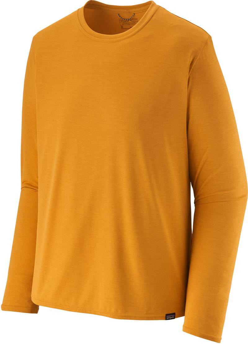 Capilene Cool Daily LS Shirt - Mens - cloudberry orange - saffron x-dye 1