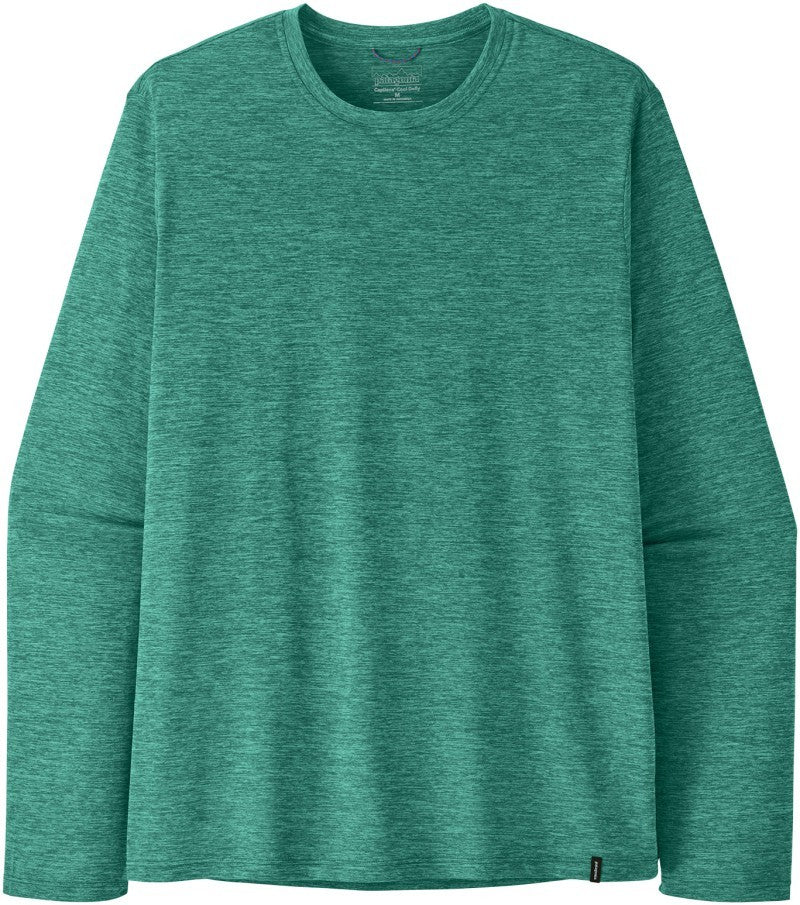 Capilene Cool Daily LS Shirt - Mens - gem green - light gem green x-dye 1
