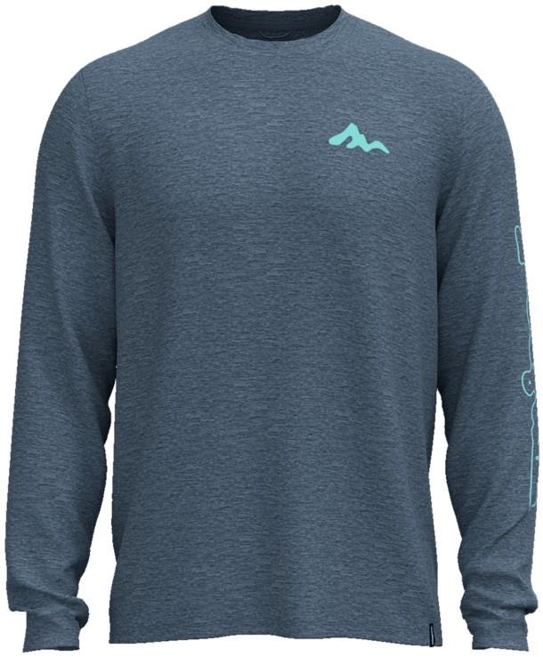 Capilene Cool Daily LS Shirt - Mountain Movement - Mens - freshwater blue / light freshwater blue x-dye 1