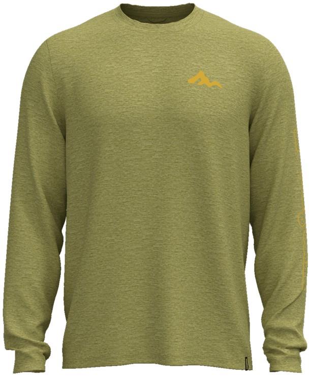 Capilene Cool Daily LS Shirt - Mountain Movement - Mens - swale green / light swale green x-dye 1