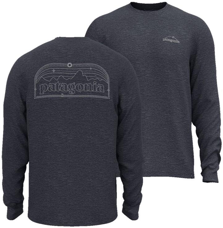Capilene Cool Daily LS Shirt - P-6 Cosmos - Mens - smolder blue / light smolder blue x-dye 1