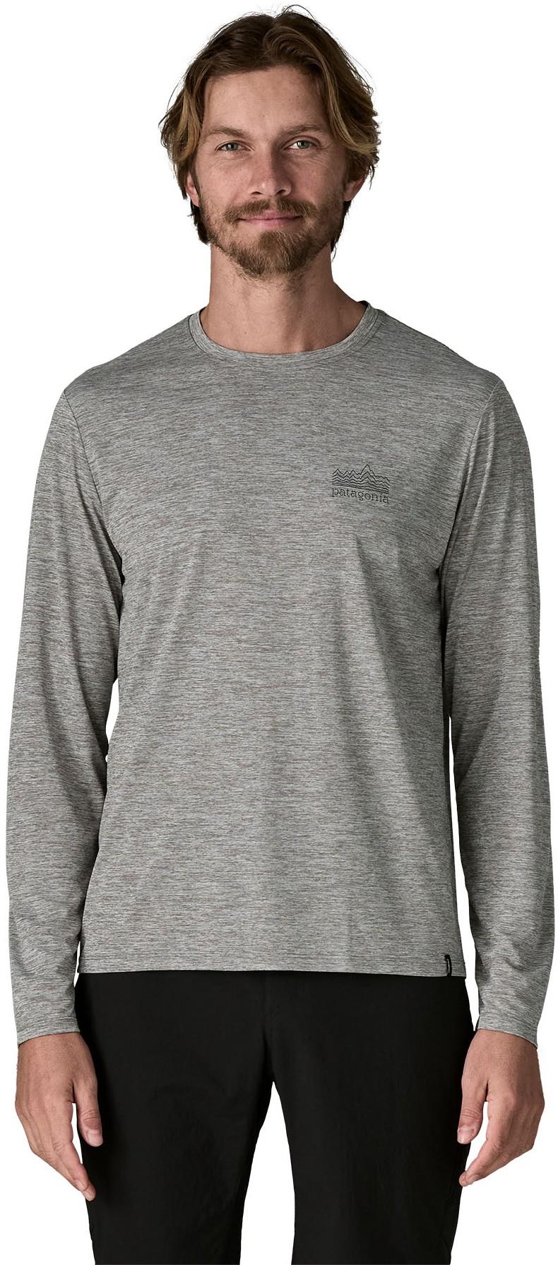 Capilene Cool Daily LS Shirt - Strataspire - Mens - feather grey 1