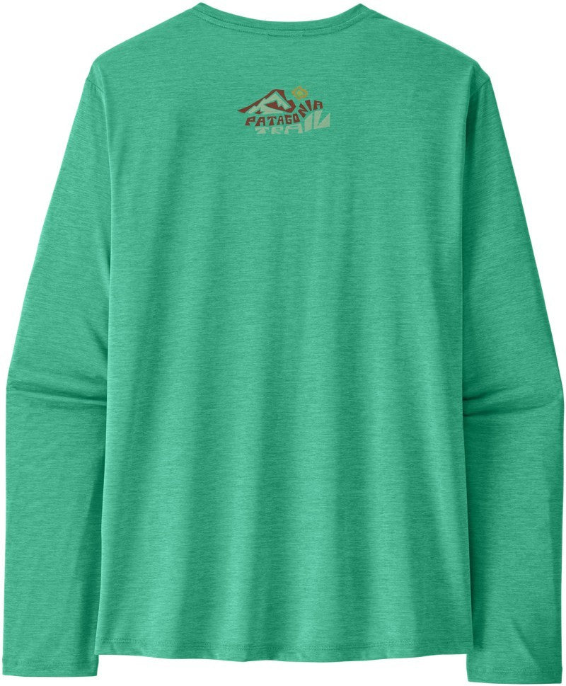 Capilene Cool Daily LS Shirt - Trailcheck - Mens - aqua stone / light aqua stone x-dye 1