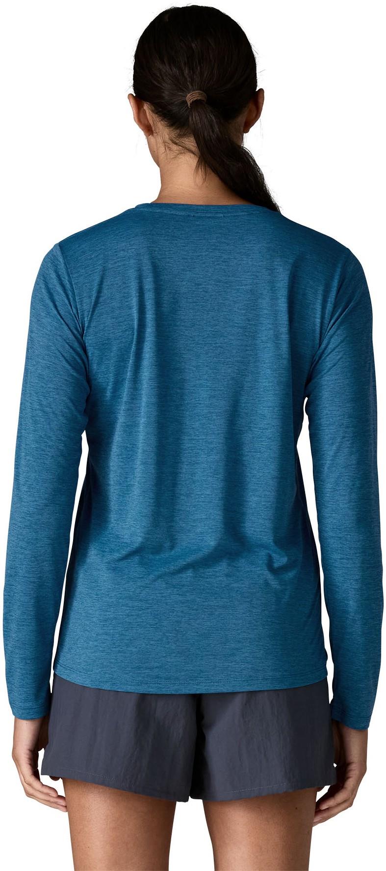 Capilene Cool Daily LS Shirt - Womens - aquatic blue / light aquatic blue x-dye 1