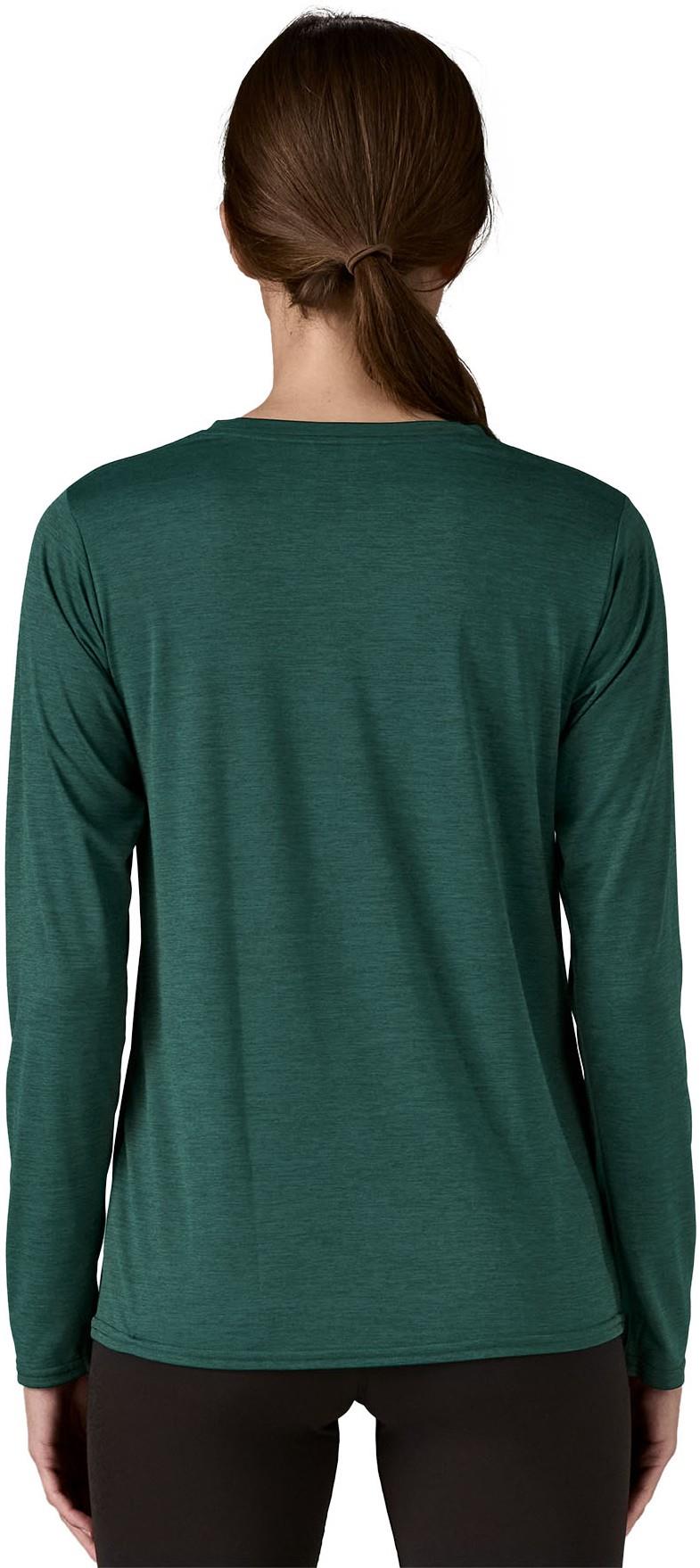 Capilene Cool Daily LS Shirt - Womens - cascade green - light cascade green x-dye 1